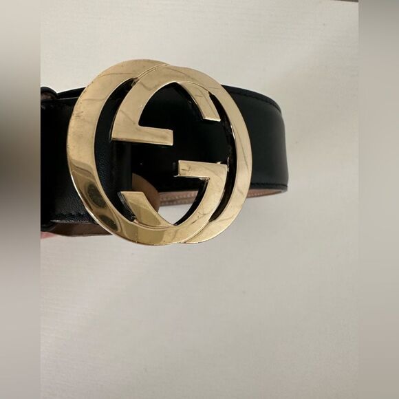 Black Gucci GG Interlocking Belt - Picture 7 of 9